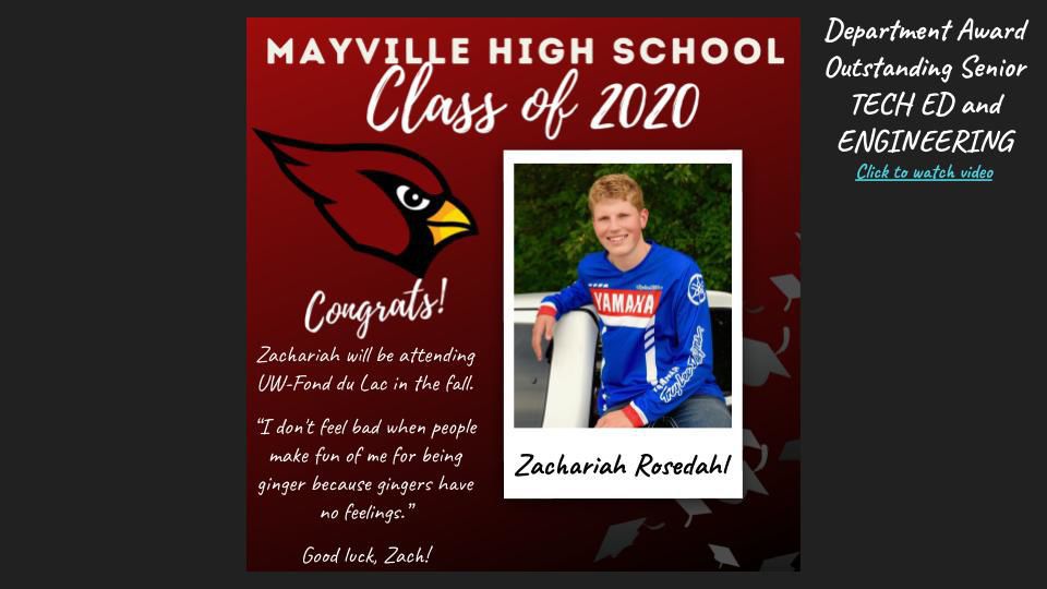Rosedahl, Zachariah